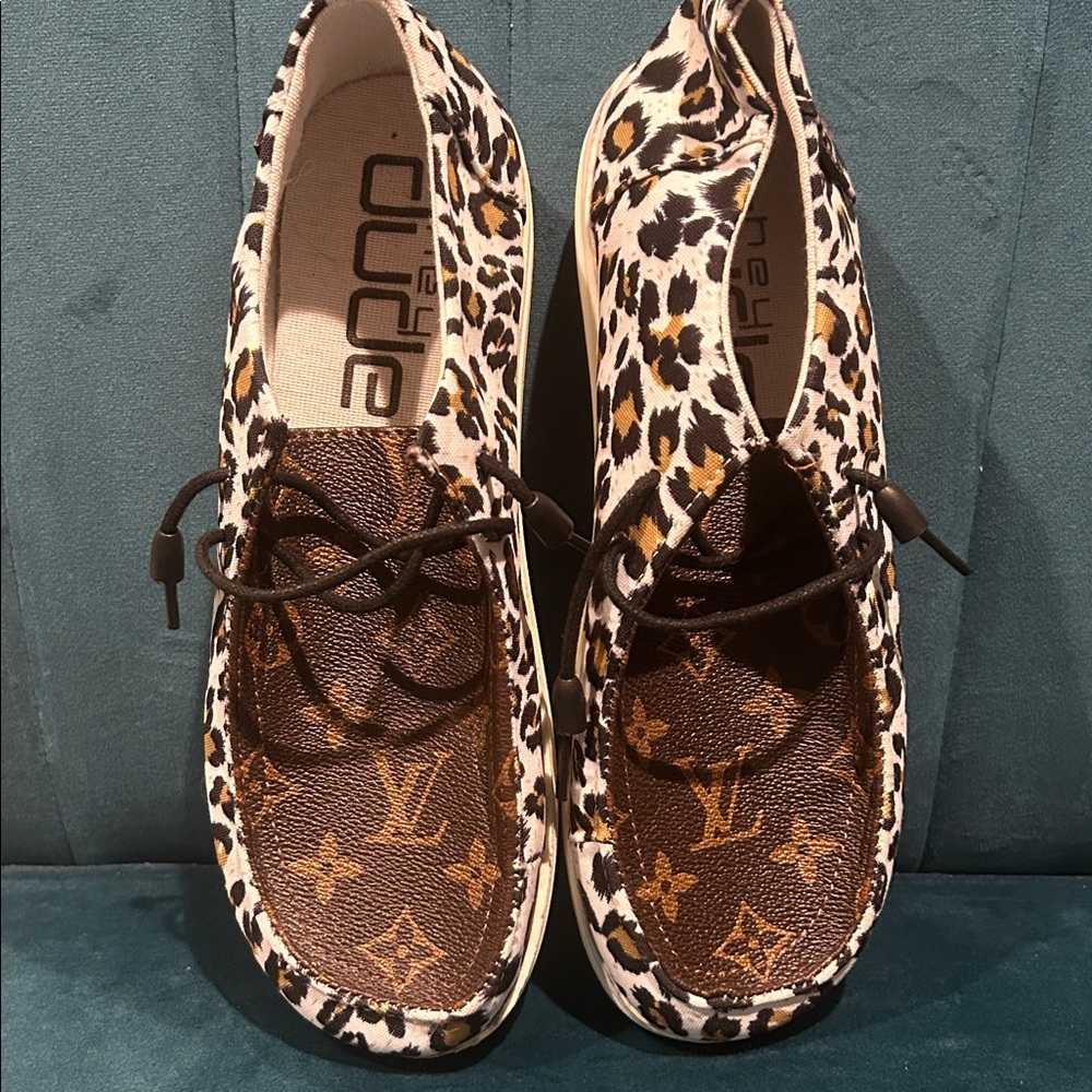 Hey Dudes Custom Womens Shoes Size Upcycle Size 39 (size 8 us)